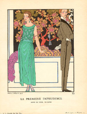 Artist: George Barbier, Title: La Premiere Imprudence