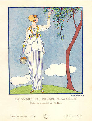 Artist: George Barbier, Title: La Saison Des Prunes Mirabelles