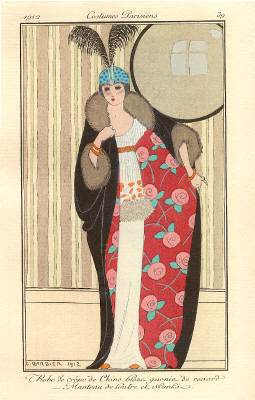 Artist: George Barbier, Title: Robe de Crepe de Chine