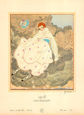 Artist: Georges Lepape, Title: 1915 L'Ouragan