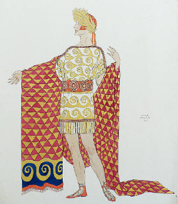 Artist: George Barbier, Title: Empereur Romain (Roman Emperor)