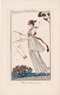 Artist: George Barbier, Title: Robe de Linon Imprime