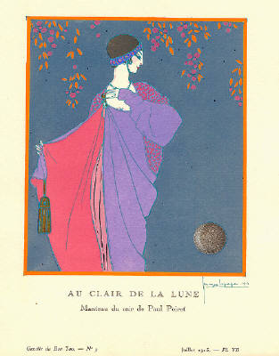 Artist: Georges Lepape, Title: Au Clair de la Lune