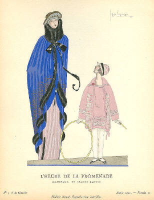 Artist: Georges Lepape, Title: L'Heure De La Promenade