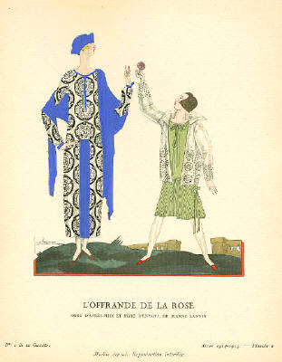 Artist: Georges Lepape, Title: L'Offrande de la Rose